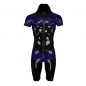 Preview: Latex Catsuit GAMER Laser Edition schwarz violett